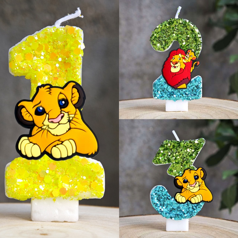 Baby Food Plan - Lion King Simba Lilin Nomor 0-9