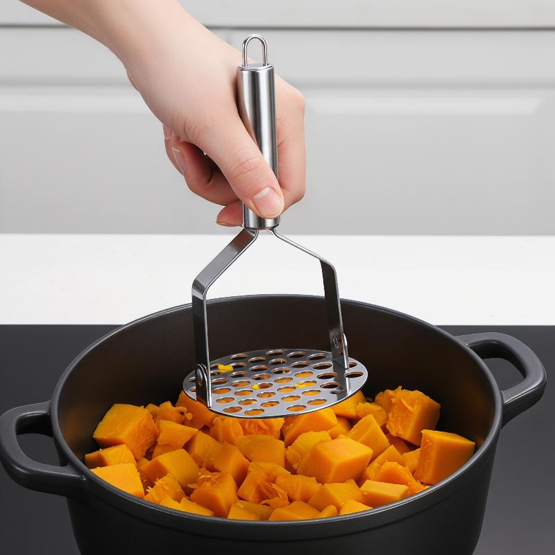 Veggie Baby Food - Penumbuk Manual Stainless Steel yang Tahan