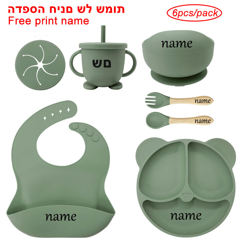 Baby Food Menu - Piring makan bayi, set mangkuk isap
