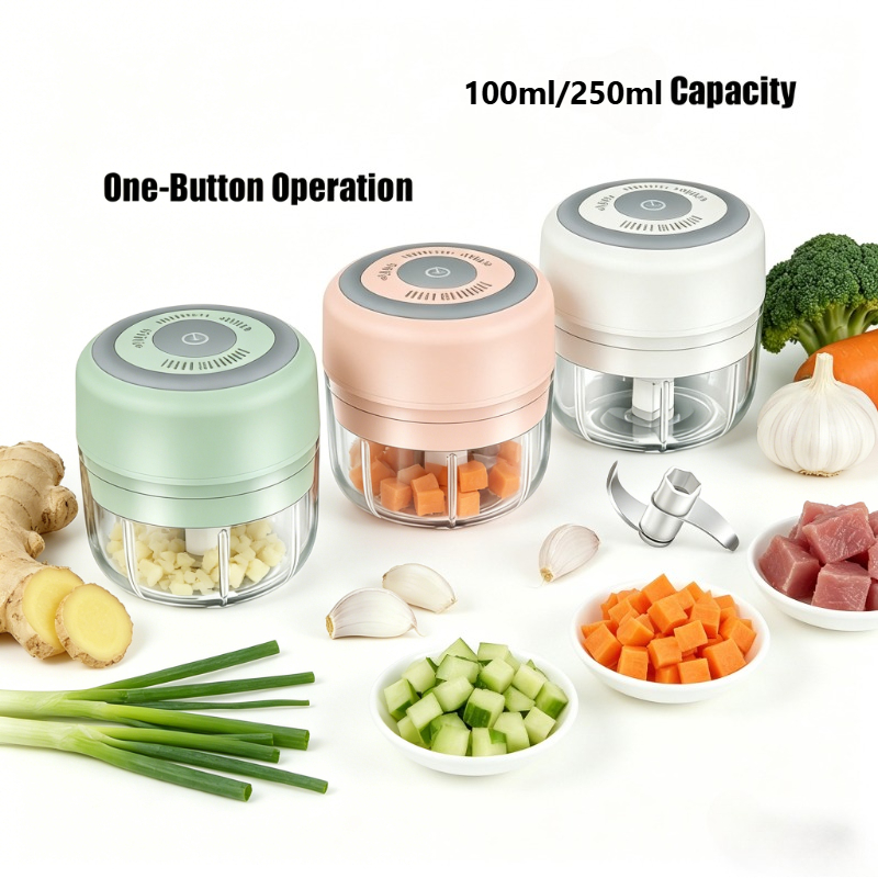 Veggie Baby Food - 2026 Mini Electric Garlic Chopper Isi