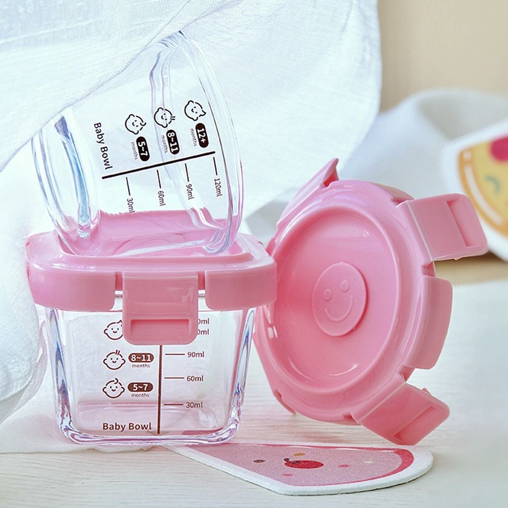 Baby Food Options - Kotak penyimpanan makanan kaca baru 170ml,
