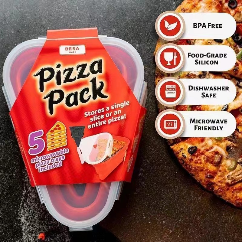 Baby Food Options - Kotak Pizza Lipat Silikon Kelas Makanan
