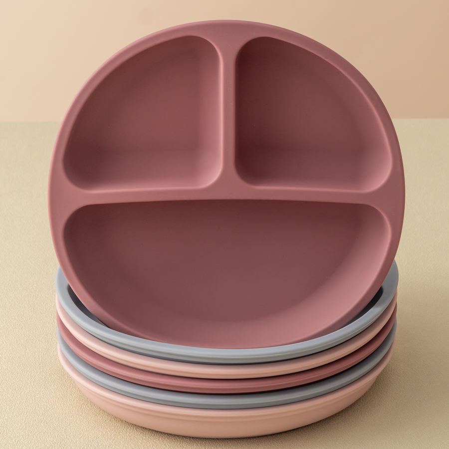 Baby Food Tray - 1 buah piring makan silikon pengisap