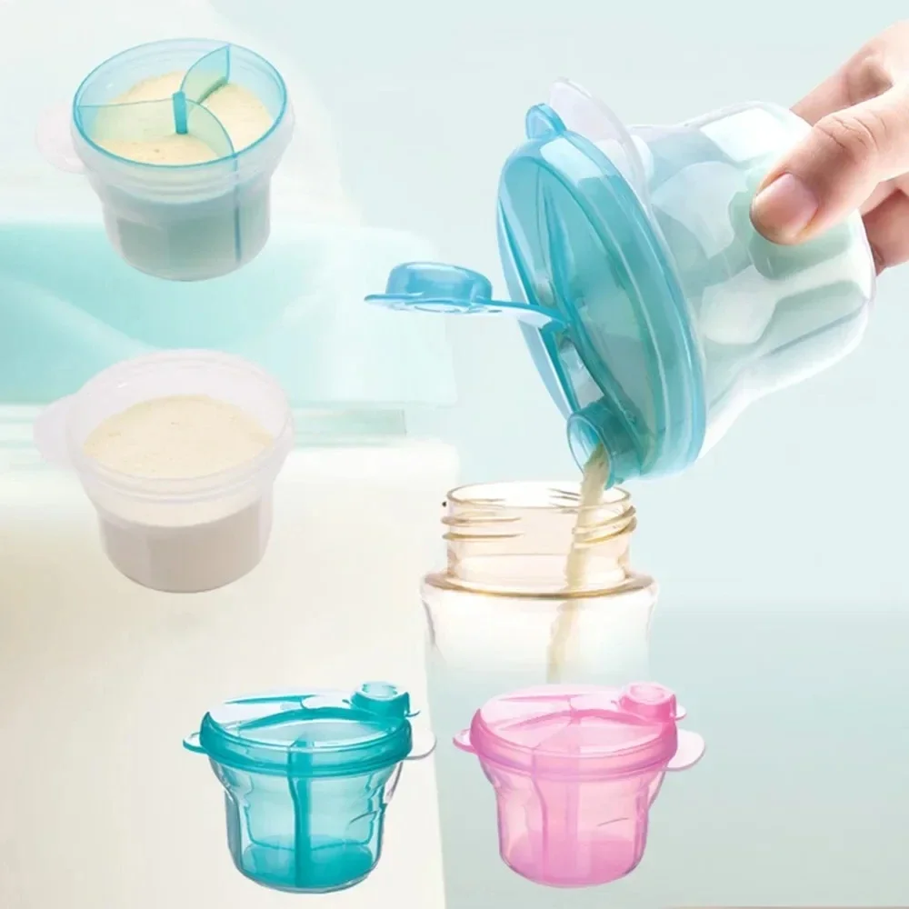 Baby Food Options - Dispenser Formula Portabel 3 Grid untuk