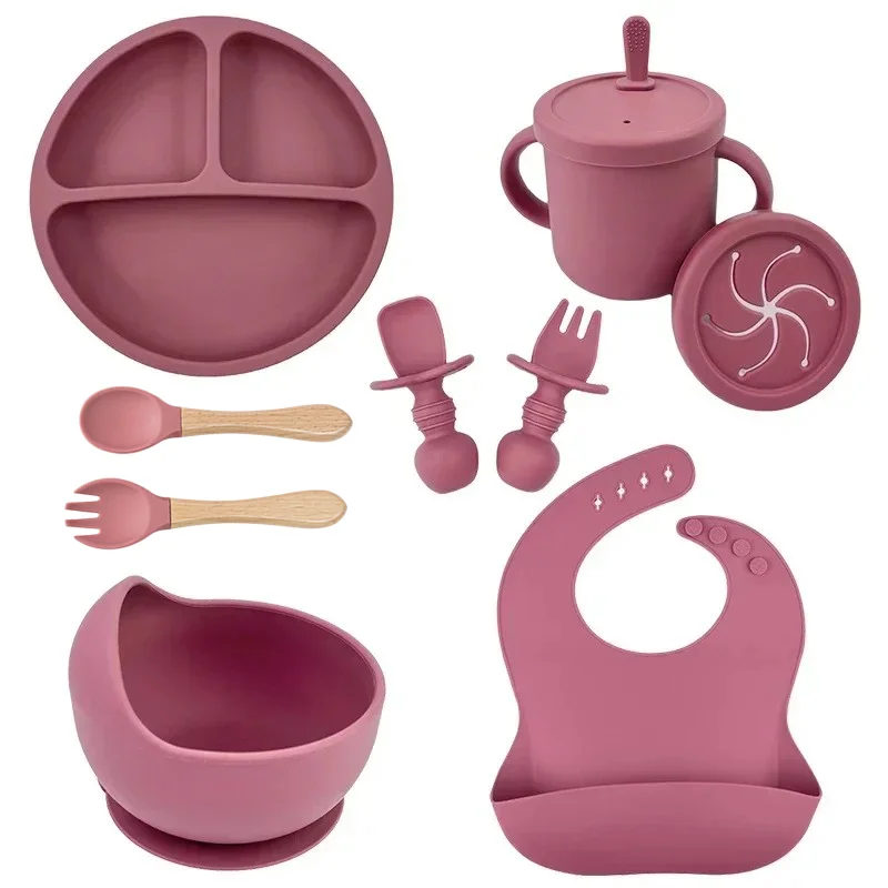 Baby Food Menu - Silikon Food Grade, Set piring anak