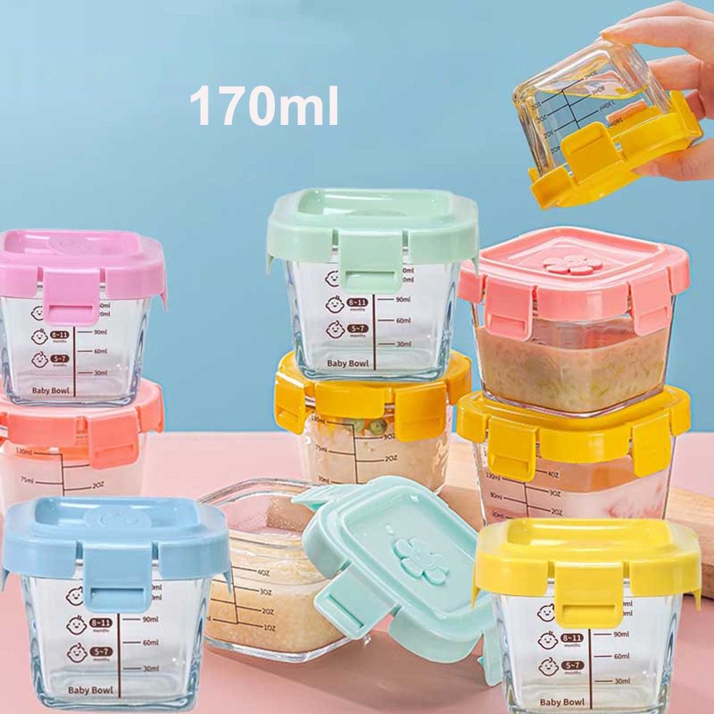 Baby Food In Jar - Kotak penyimpan makanan kaca 170ml, cangkir