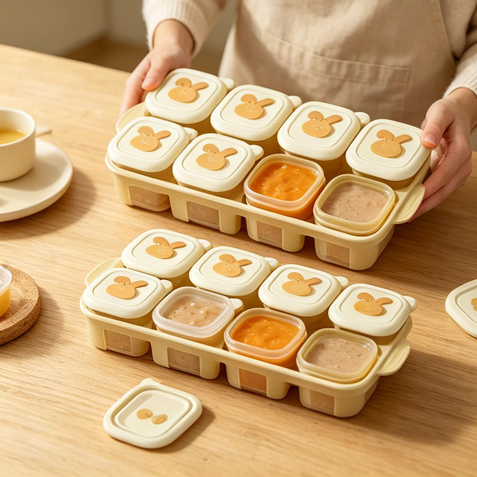 Wadah Beku Makanan Bentuk Kubu - Baby Food Tray ulasan dan harga