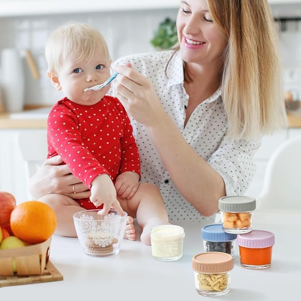 6 Buah Stoples Kaca Mason Jar  - Baby Food In Jar ulasan dan harga