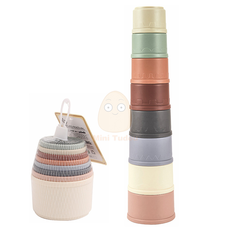 Mainan bayi cangkir susun kart - Baby Food Nestum ulasan dan harga