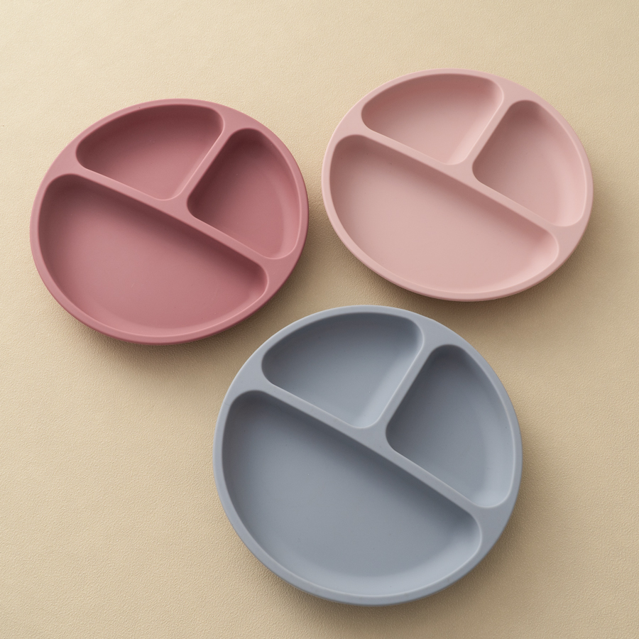 1 buah piring makan silikon pe - Baby Food Tray ulasan dan harga
