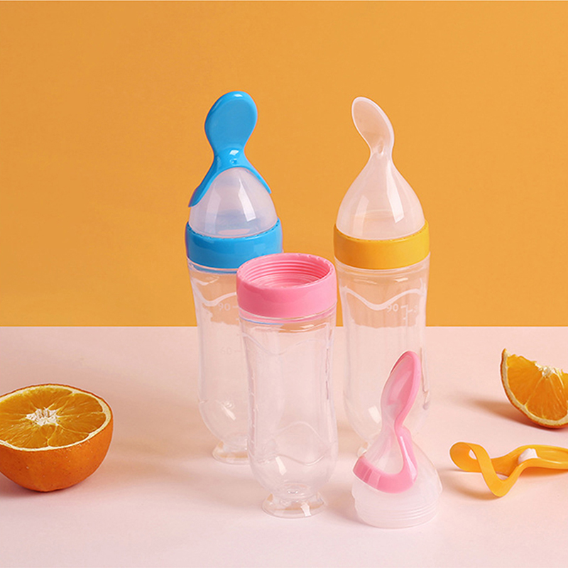 Meremas botol makan silikon la - Baby Food Diet ulasan dan harga