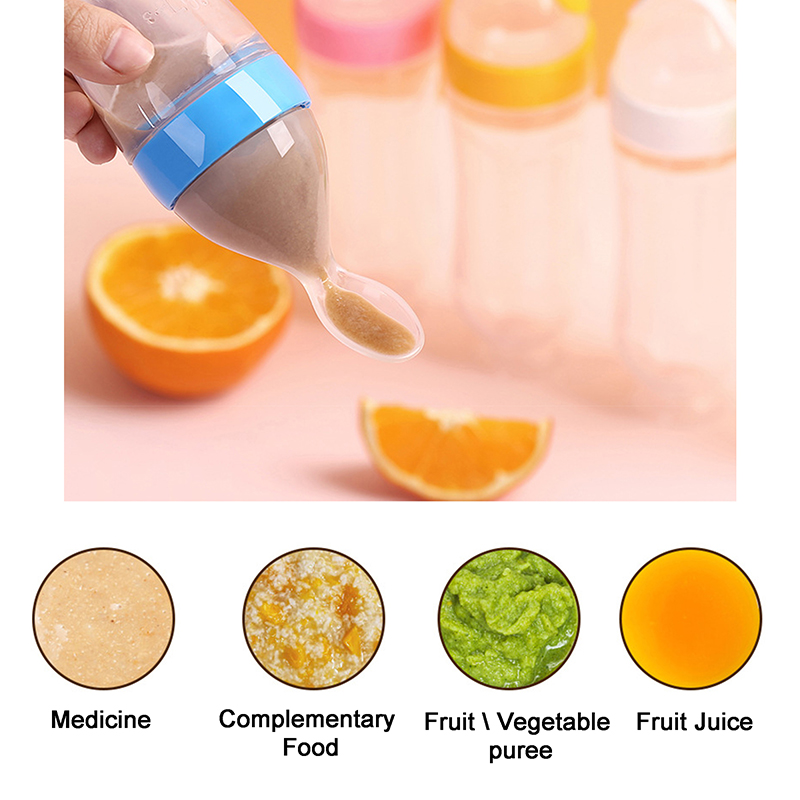 Meremas botol makan silikon la - Baby Food Diet ulasan dan harga