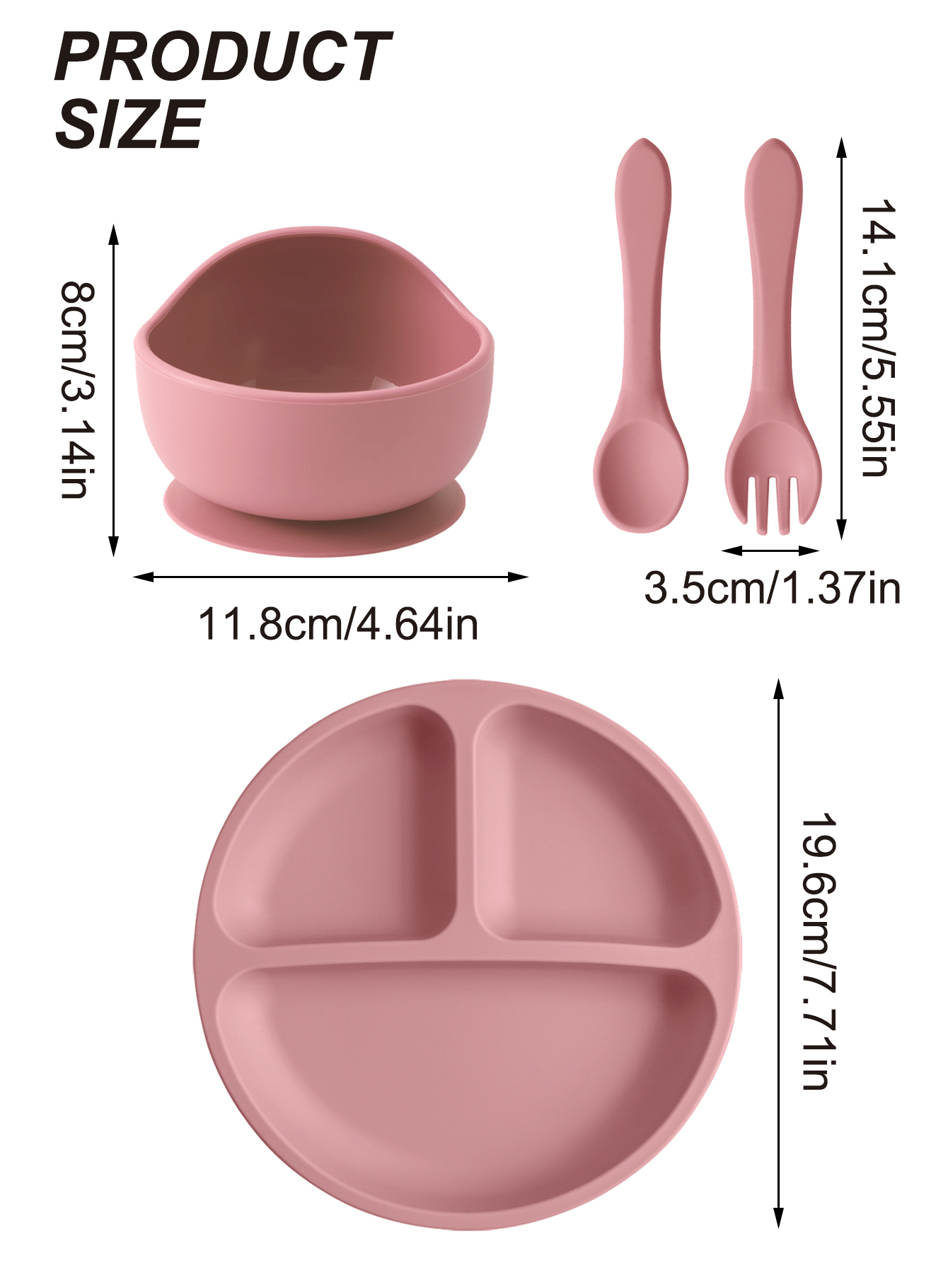 4 Buah Set Makan Silikon Bayi  - Baby Food Menu ulasan dan harga