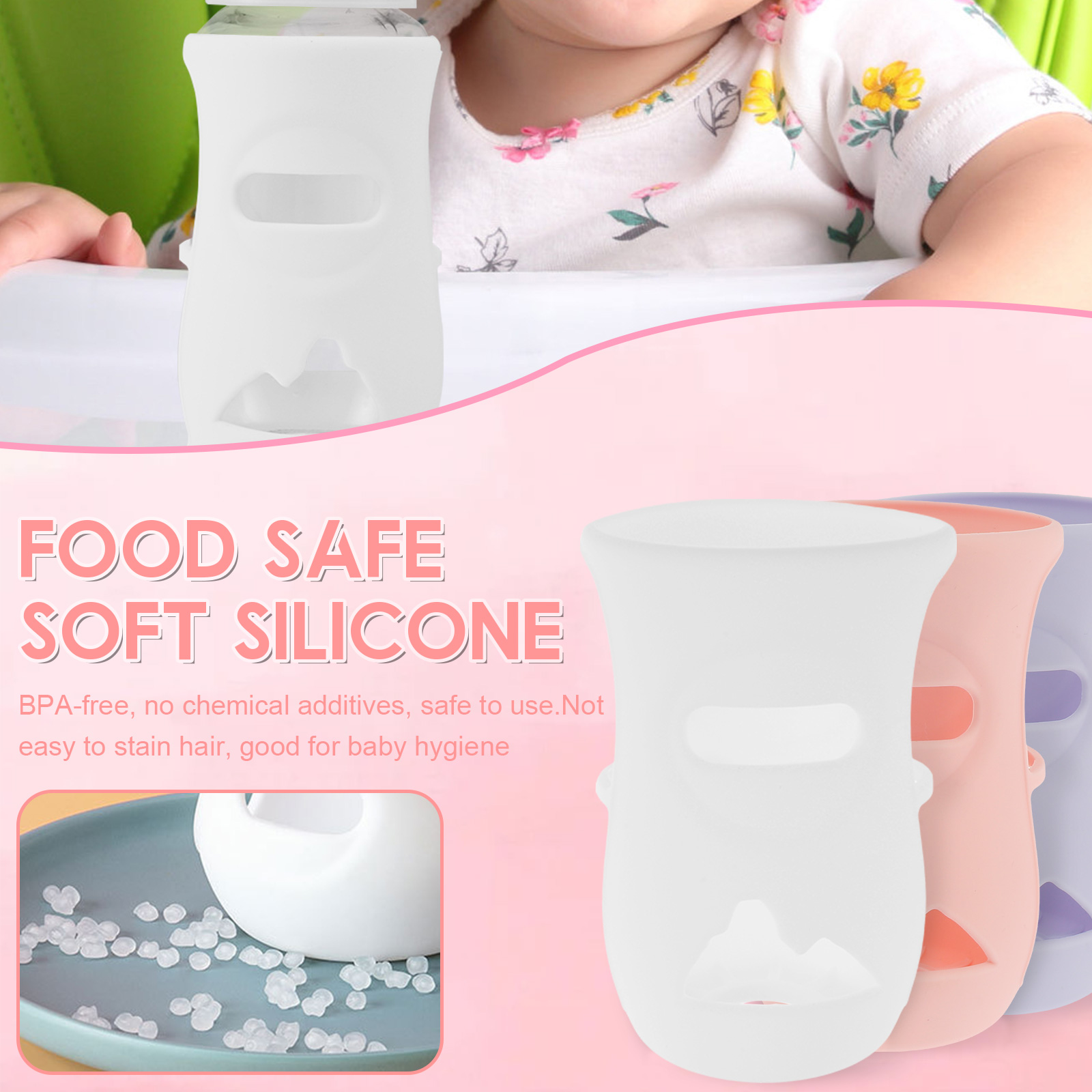 Penutup botol silikon lengan b - Baby Food Packaging ulasan dan harga