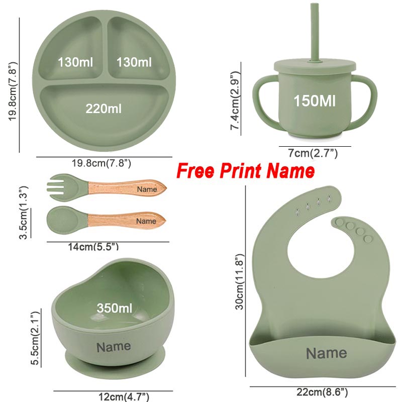 6 buah peralatan makan silikon - Baby Food Menu ulasan dan harga