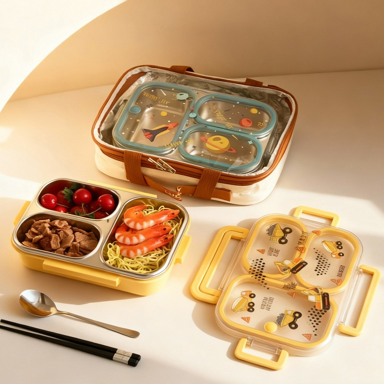 Kotak Makan Siang Anak Motif K - Baby Food Organizer ulasan dan harga